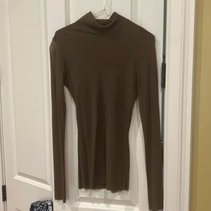 Long sleeve nylon turtleneck